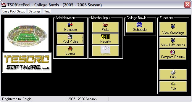 TSOfficePool College Bowls 1.0