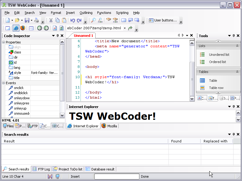 TSW WebCoder 2007