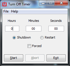 Turn Off Timer Portable 1.0.0.0