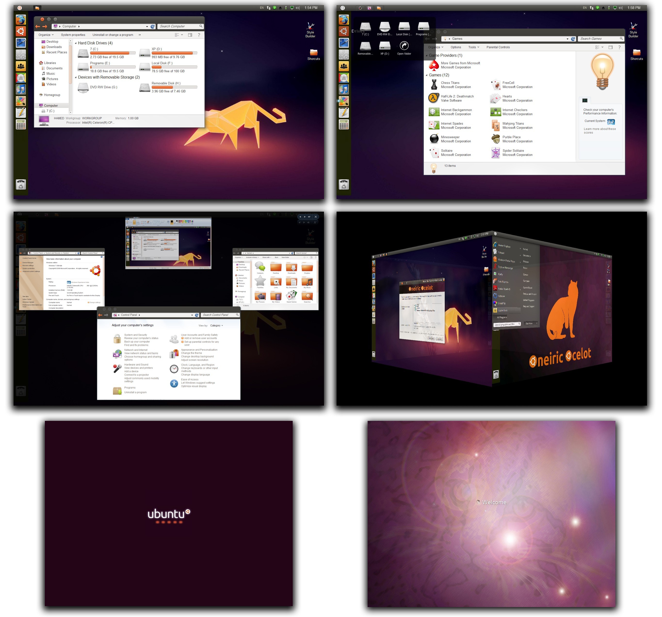 Ubuntu Skin Pack 64-bit 8.0