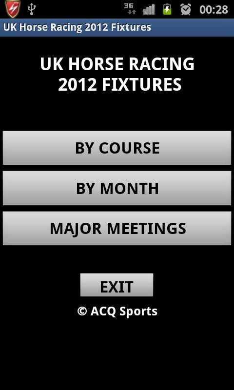UK Horse Racing Fixtures 2012 1.0