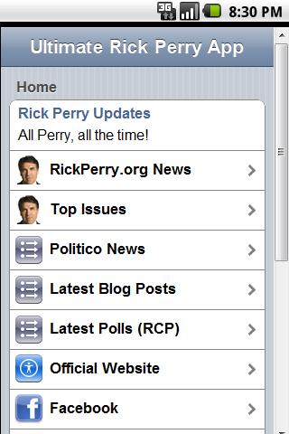 Ultimate Rick Perry App 0.19.13152.46243
