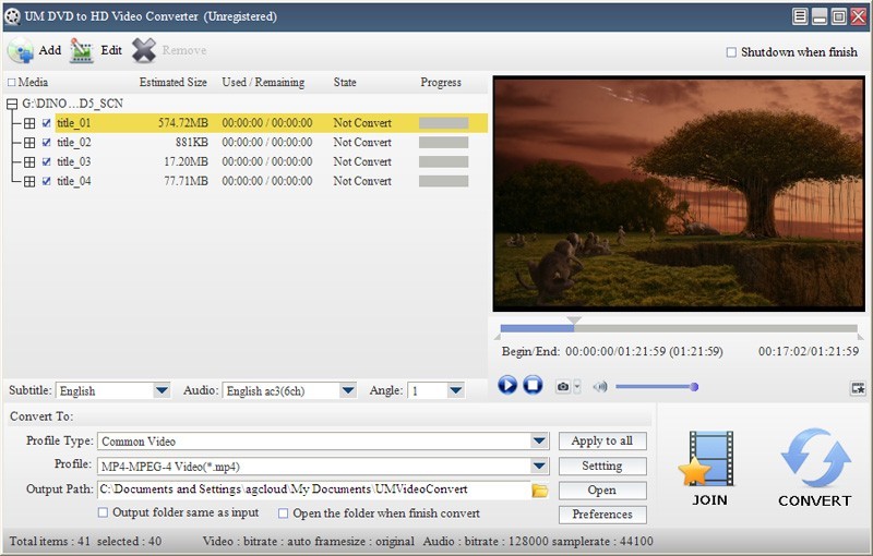 UM DVD to HD Video Converter 2.2.1.9