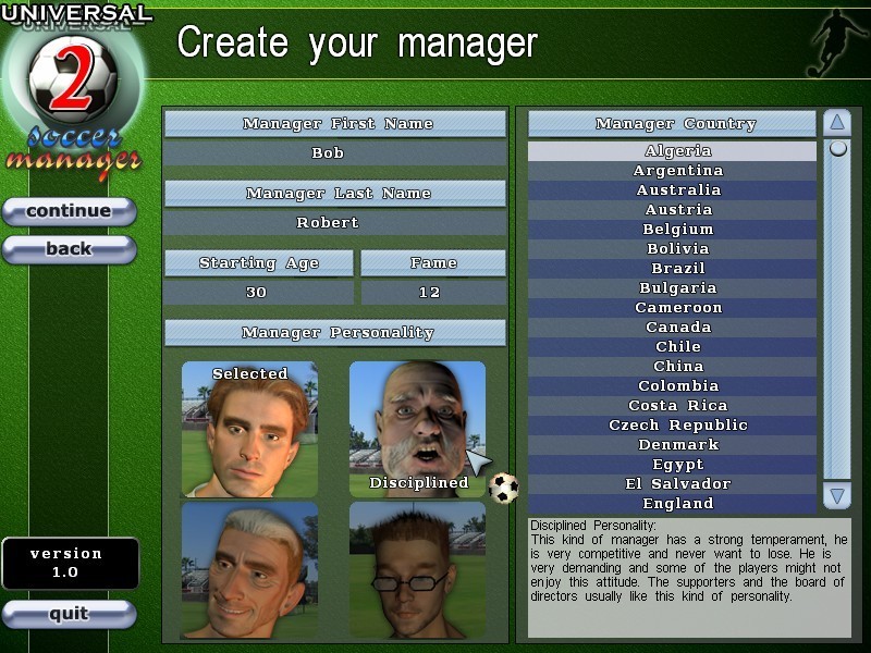 Universal Soccer Manager 2 1.0.2