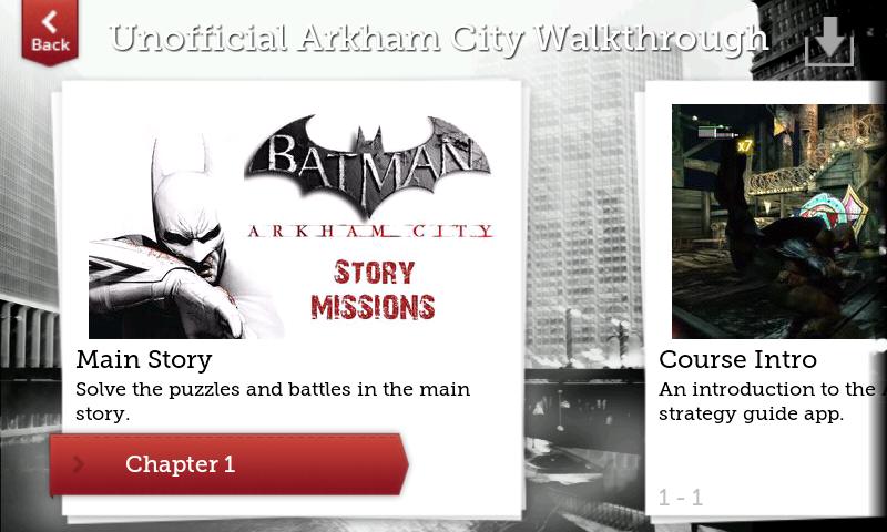 Unofficial Arkham City Guide 1.01