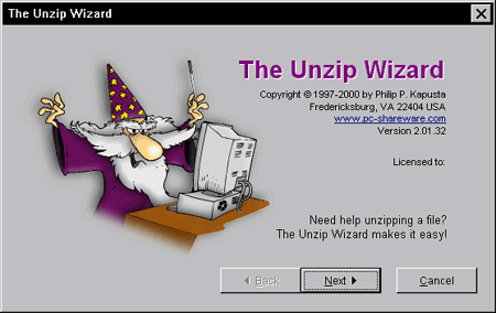 Unzip Wizard 3.11