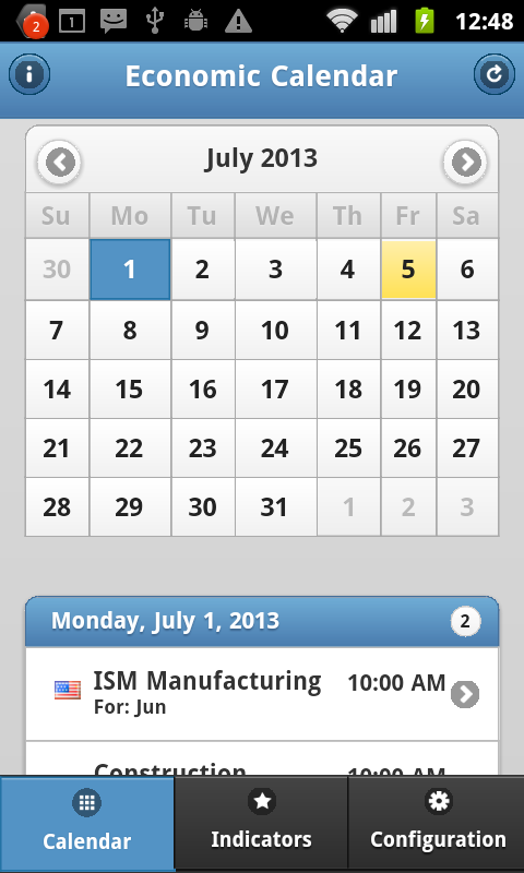 US Economic Calendar (Phones) 1.0.0