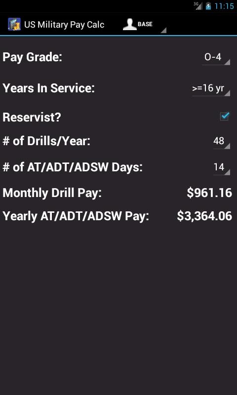 US Military Pay Calc 2.14