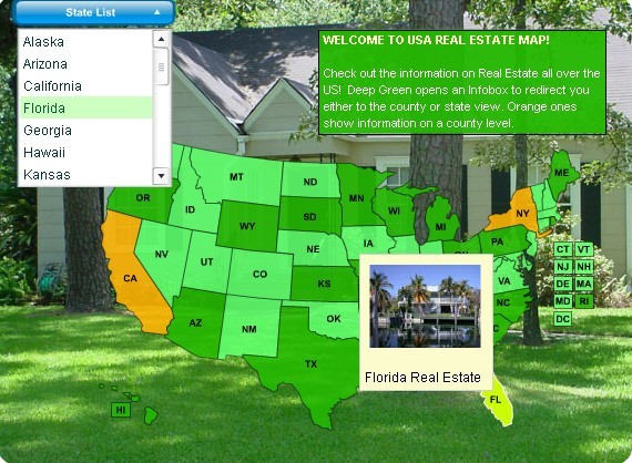 USA Real Estate Map 1.01