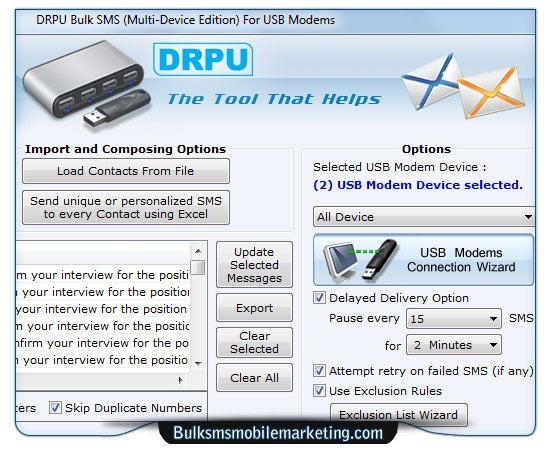 USB Modem SMS Marketing 8.2.1.0