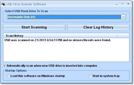 USB Virus Scanner Software 7.0