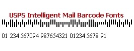 USPS Intelligent Mail Barcode Fonts 13.09