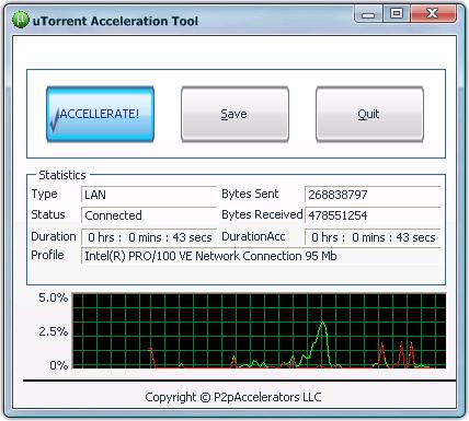 uTorrent Acceleration Tool 3.6.0