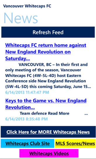 Vancouver Soccer News 1.0.0.0
