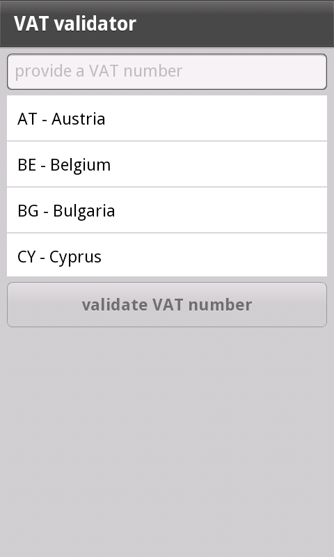VAT validator 1.0.0
