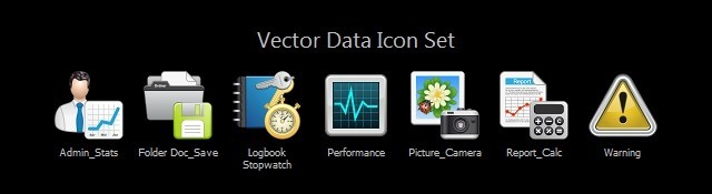 Vector Data Icon Set 1.0