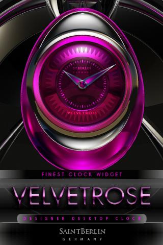 Velvet Rose clock widget 2.22