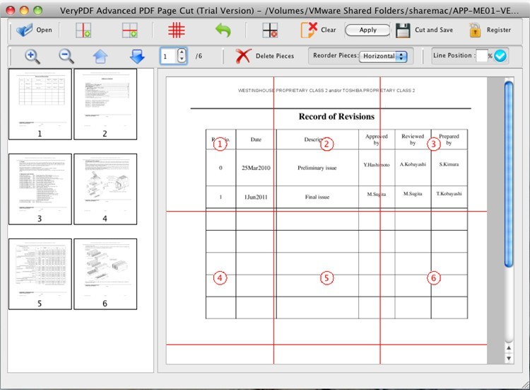 VeryPDF Advanced PDF Page Cut for Mac 2.0
