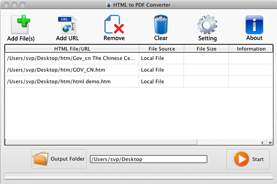 VeryPDF HTML to PDF Converter for Mac 2.0