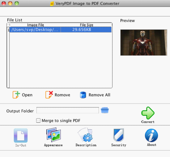 VeryPDF Image to PDF Converter for Mac 2.0