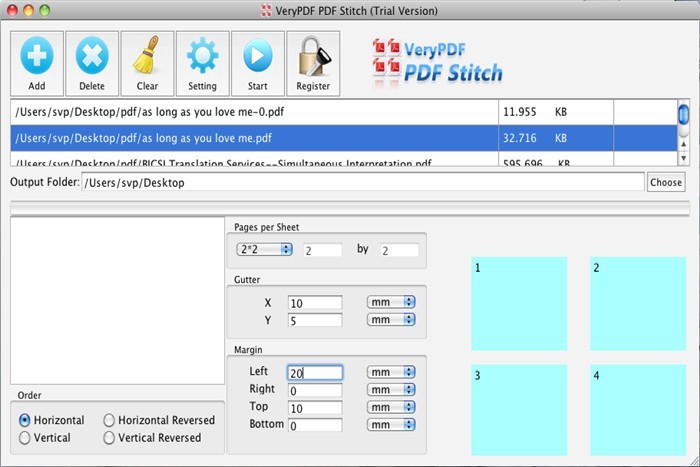 VeryPDF PDF Stitcher for Mac 2.0