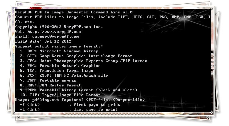 VeryPDF PDF to Image Converter CMD 3.0