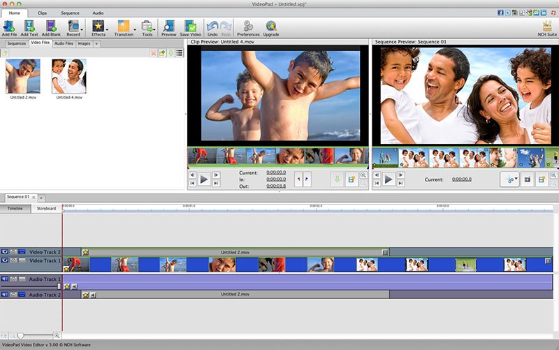 VideoPad Free Movie Maker For Mac 3.05