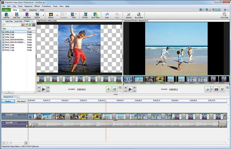 VideoPad Free Video Editor 3.01