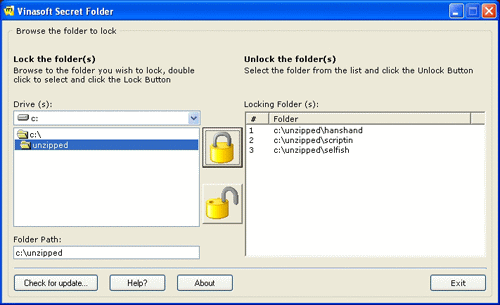 Vinasoft Secret Folder 2.1
