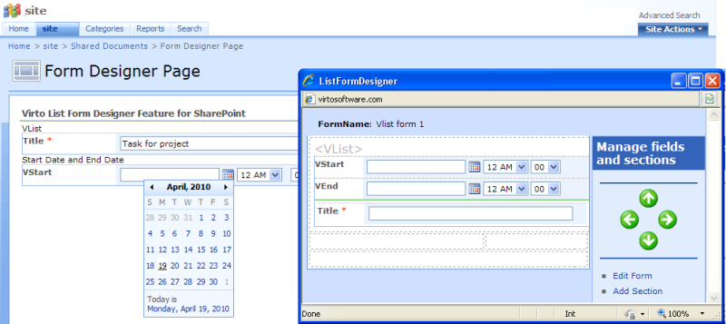 Virto SharePoint List Form Designer 1.0.0.Beta 1.0