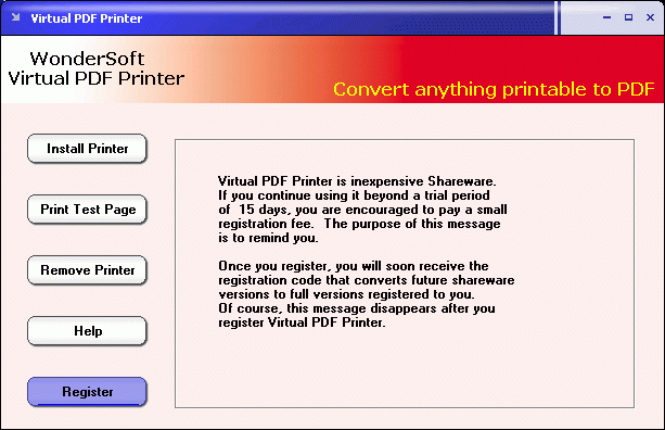 Virtual PDF Printer 2.01