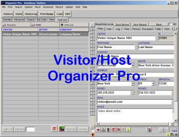 Visitor/Host Organizer Pro 2.9
