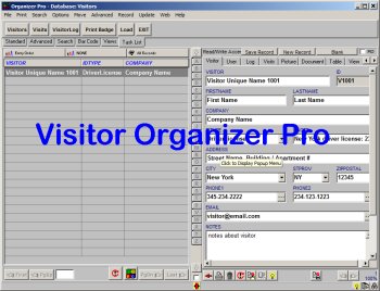 Visitor Organizer Pro 2.9
