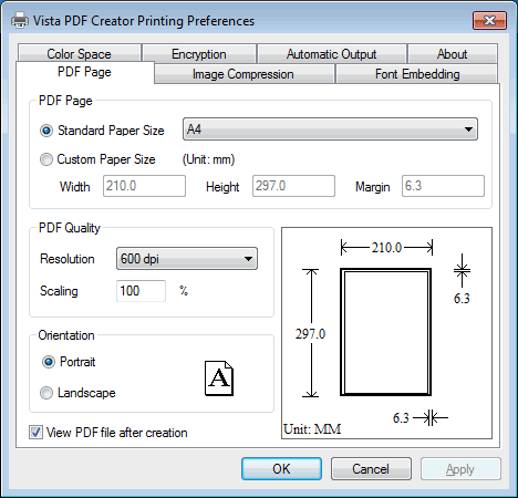Vista PDF Creator 2.01