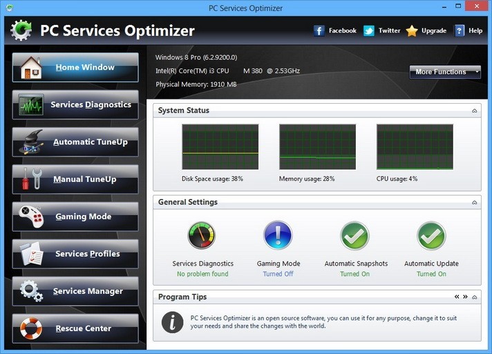 Vista Services Optimizer 2.2.385
