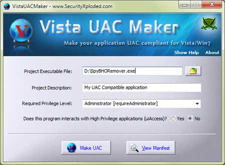 Vista UAC Maker 3.0