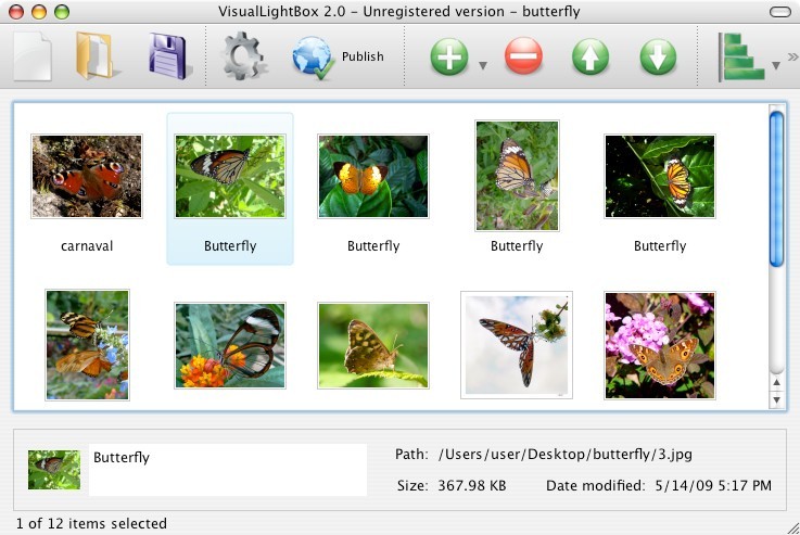 Visual LightBox Mac 4.8.3
