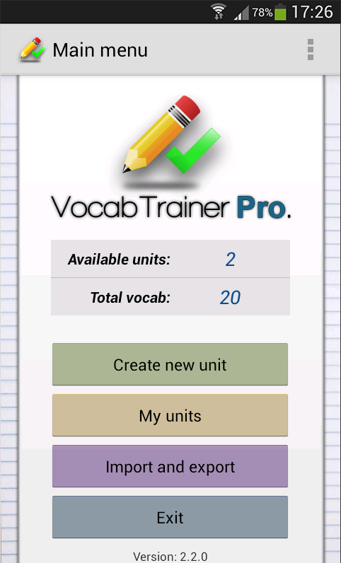 Vocab Trainer Pro 2.3.1