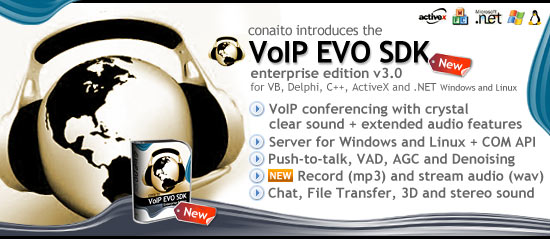 VoIP SDK for Windows and Linux 3.0