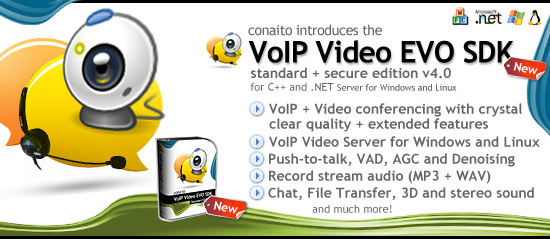 VoIP Video EVO SDK for Windows and Linux 4.0