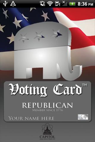 Voting Card Republican 5.0