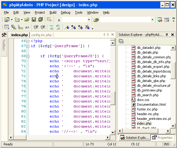 VS.Php for Visual Studio .Net 2003 2.3.6.4068