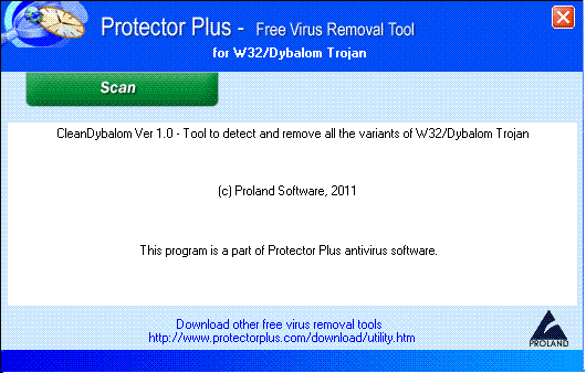 W32/CleanDybalom Trojan Removal Tool 1.0