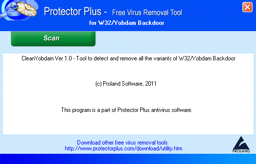 W32/CleanYobdam Trojan Removal Tool. 1.0