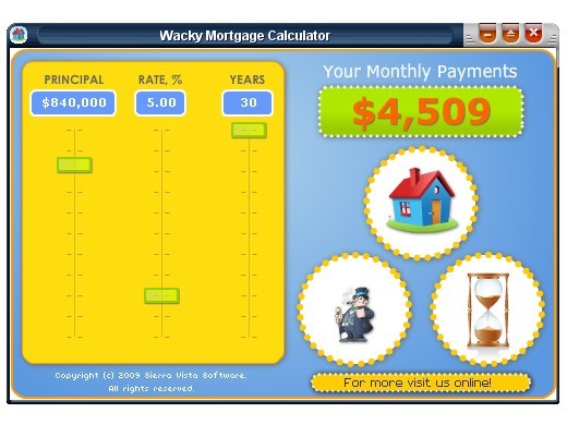 Wacky Mortgage Calculator 1.0