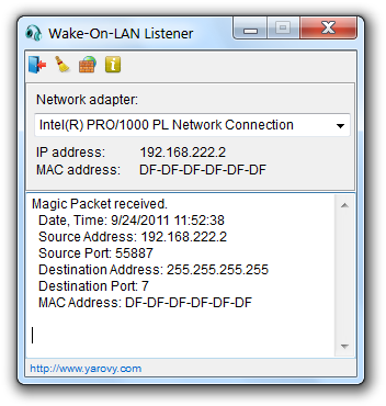 Wake-On-LAN Listener 2.3