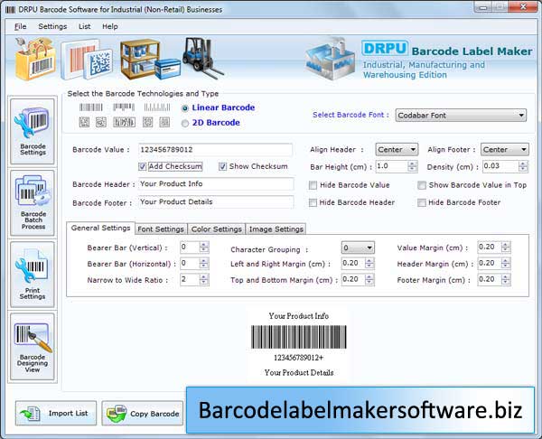 Warehousing Barcode Maker 7.3.0.1
