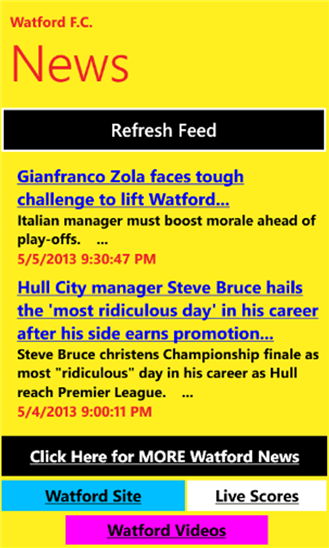 Watford Football News 1.2.0.0