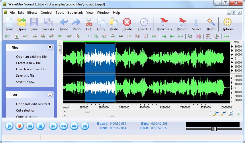 WaveMax Sound Editor 5.1.2