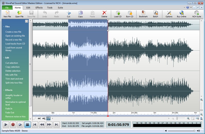 Wavepad Audio Editing Software Free 7.01